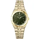 Bongoza Yellow Gold with Olive Green Dial