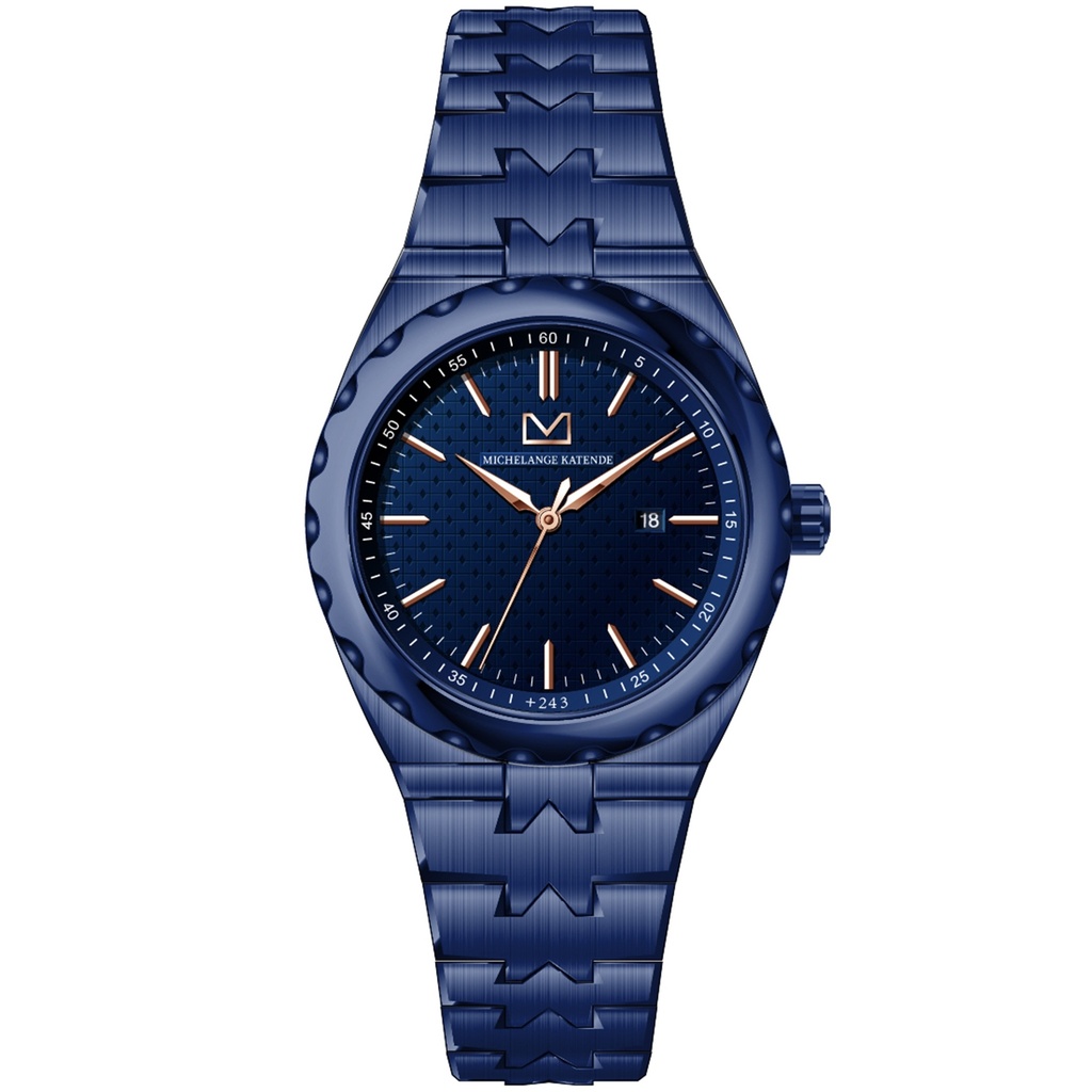 Bongoza Blue Plating with Blue Dial