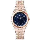 Bongoza Rose Gold with Blue Dial