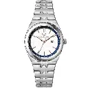 Bongoza Stainless Steel and White Dial