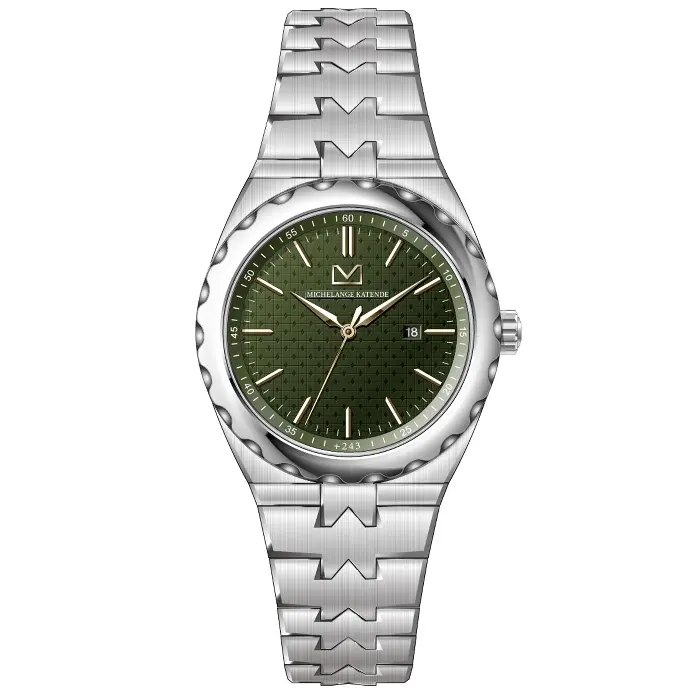 Bongoza Stainless Steel with Olive Green Dial
