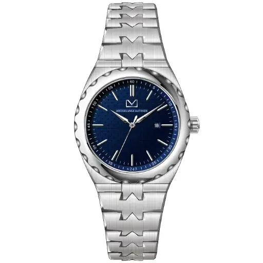 Bongoza Stainless Steel with Blue Dial