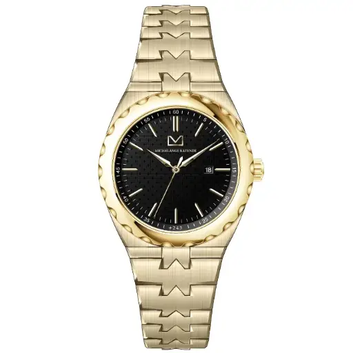 Bongoza Yellow Gold with Black Dial