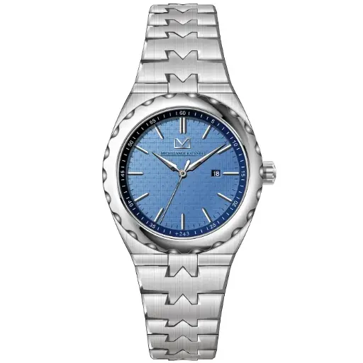 Bongoza Stainless Steel with Light Blue Dial