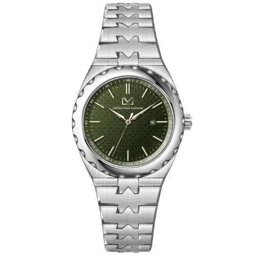Bongoza Stainless Steel with Olive Green Dial